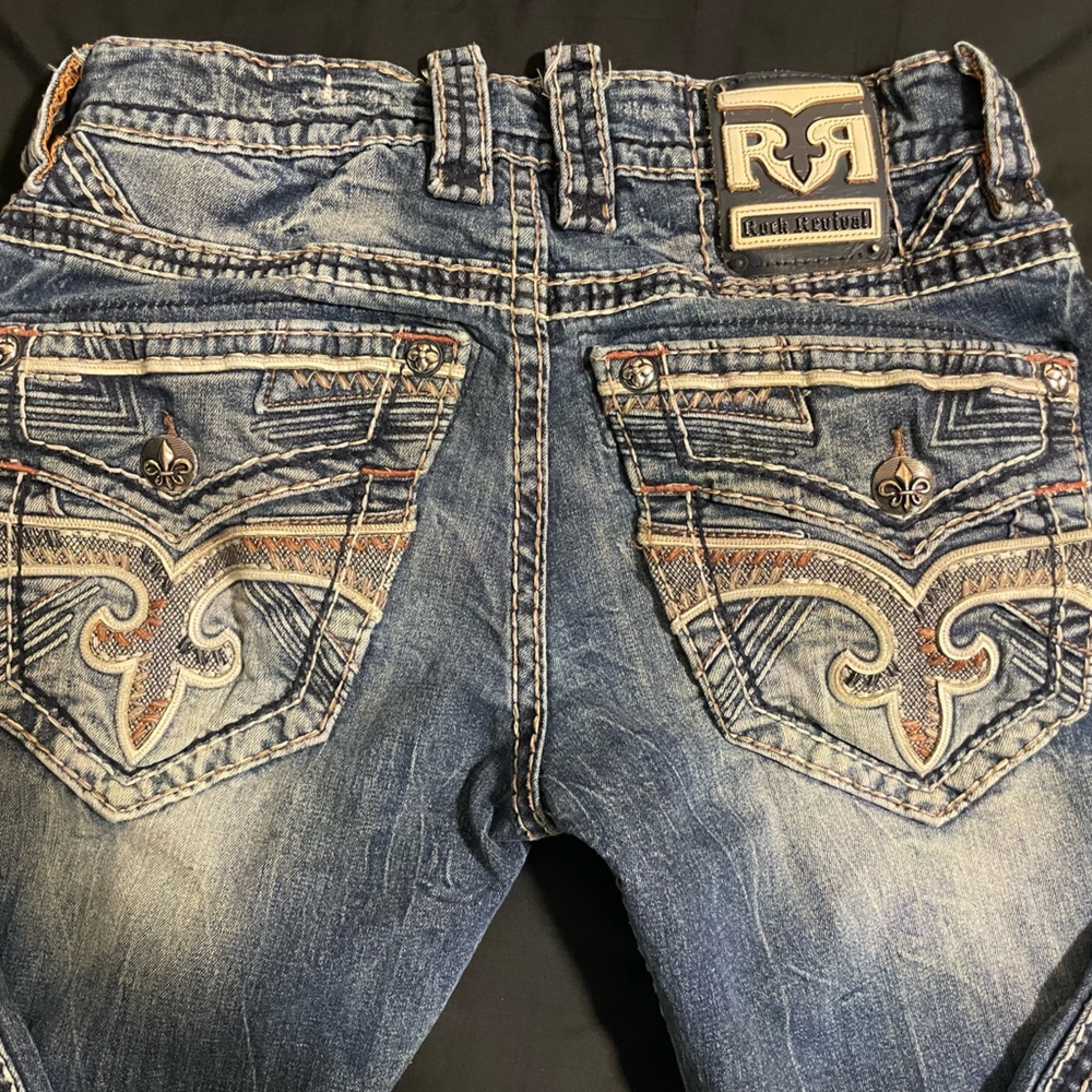 COPY - Mens Rock Revival Jeans. Slim straight. Waist size 30.